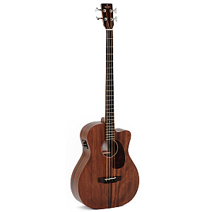 Sigma BMC 15E Mahogany Top, Fish Presys II Acoustic Electric Bass with Bag 